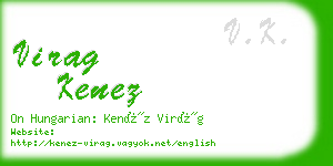 virag kenez business card